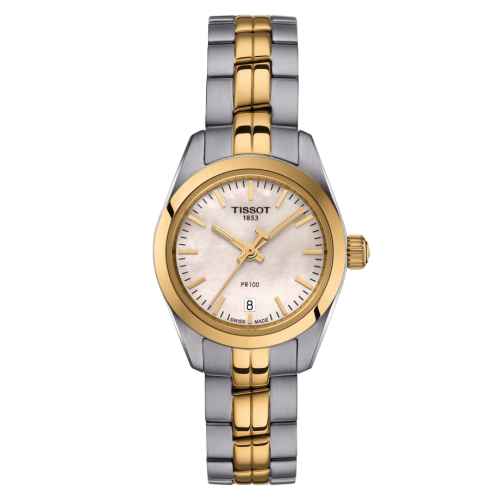 Tissot PR 100 Quartz Stainless Steel - Yelllow Gold / MOP / Bracelet